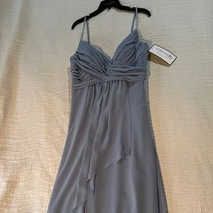 Christina Wu Blue Chiffon Dress Size 14